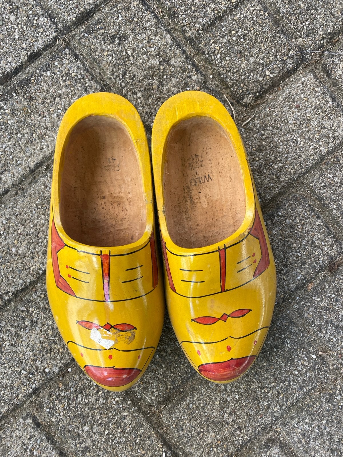 Gele houten klompen maat 41, Ophalen of Verzenden, Onbekend, Onbekend, Onbekend