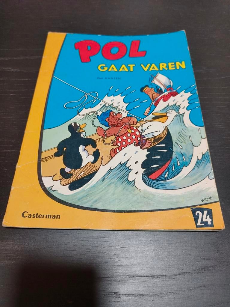 Pol Gaat Varen - Vintage Stripboek Casterman, Eén stripboek, Ophalen of Verzenden, Gelezen, Dirk Hansen