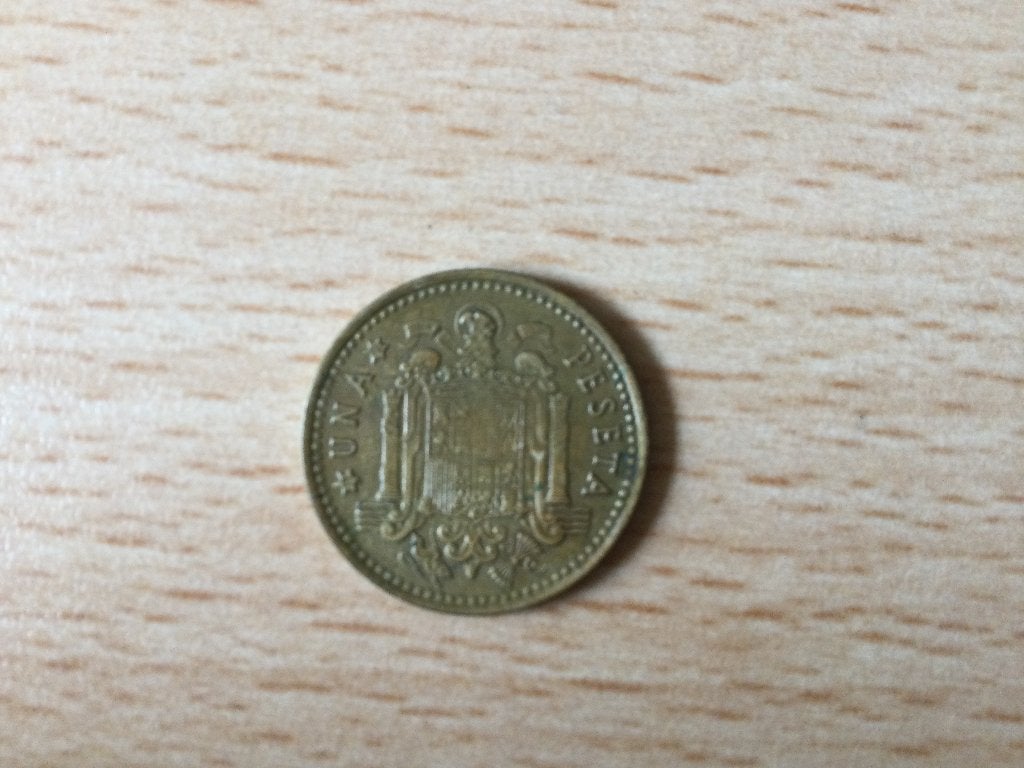 Munt 1 Peseta Spanje, Ophalen of Verzenden, Overige landen, Losse munt