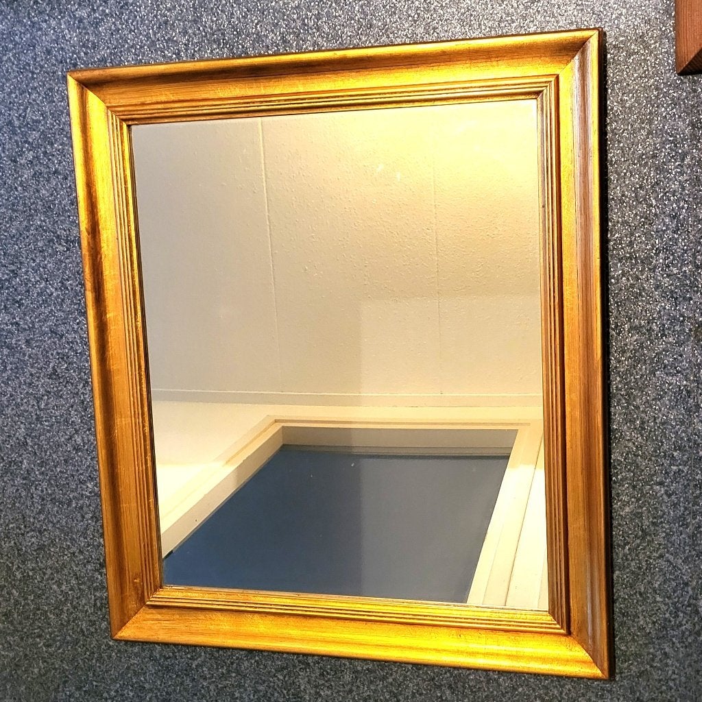 In Antiek stijl spiegel in houten sierlijst gouden kleur, Ophalen, Minder dan 50 cm, Nieuw, Minder dan 100 cm