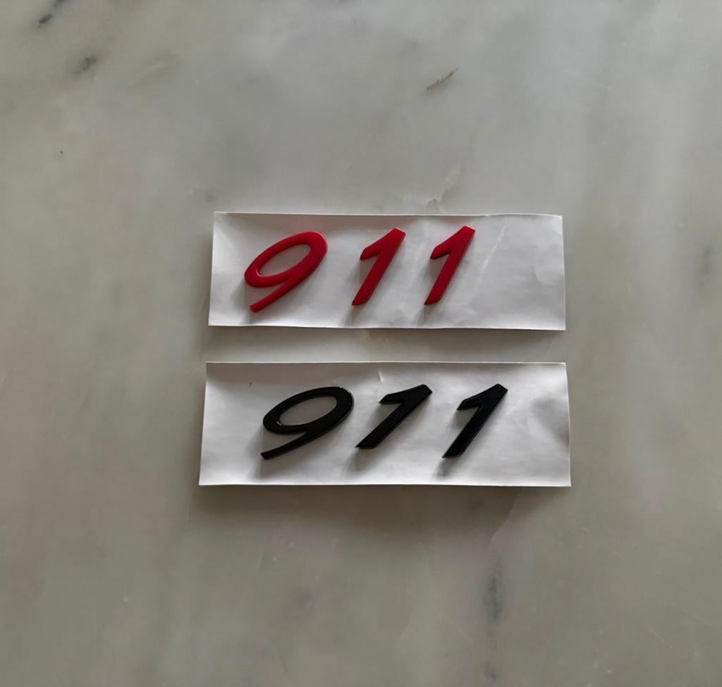 Porsche 911 auto logo sticker, Auto diversen, Autostickers, Verzenden