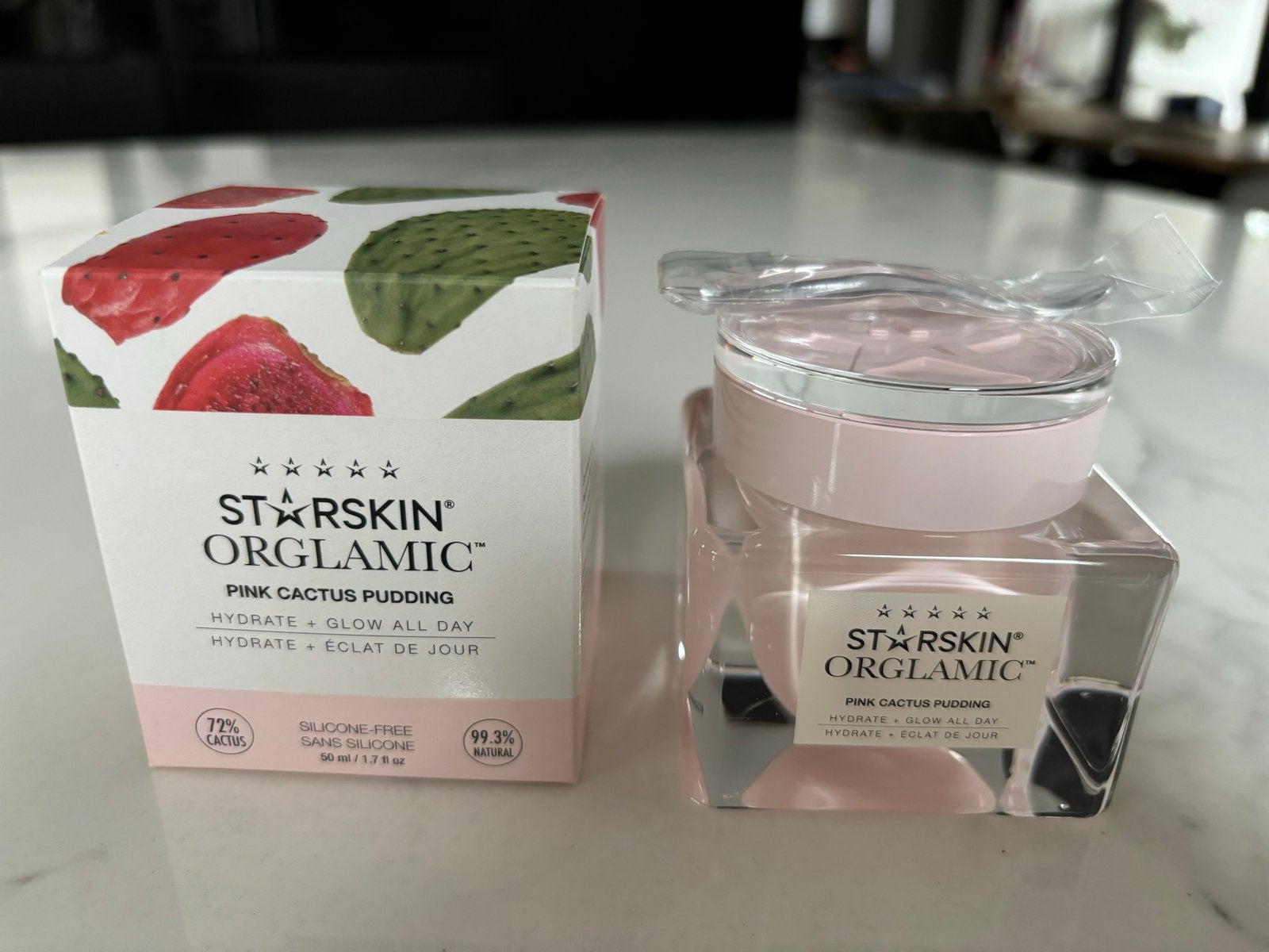 STARSKIN ORGLAMIC Pink Cactus Masker & Pudding, Ophalen of Verzenden, Nieuw, Gehele gezicht, Verzorging