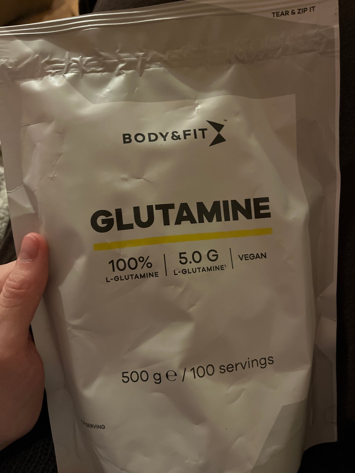 Body&Fit Glutamine Poeder 500g - Nieuw & Ongeopend, Ophalen of Verzenden, Nieuw, Poeder of Drank