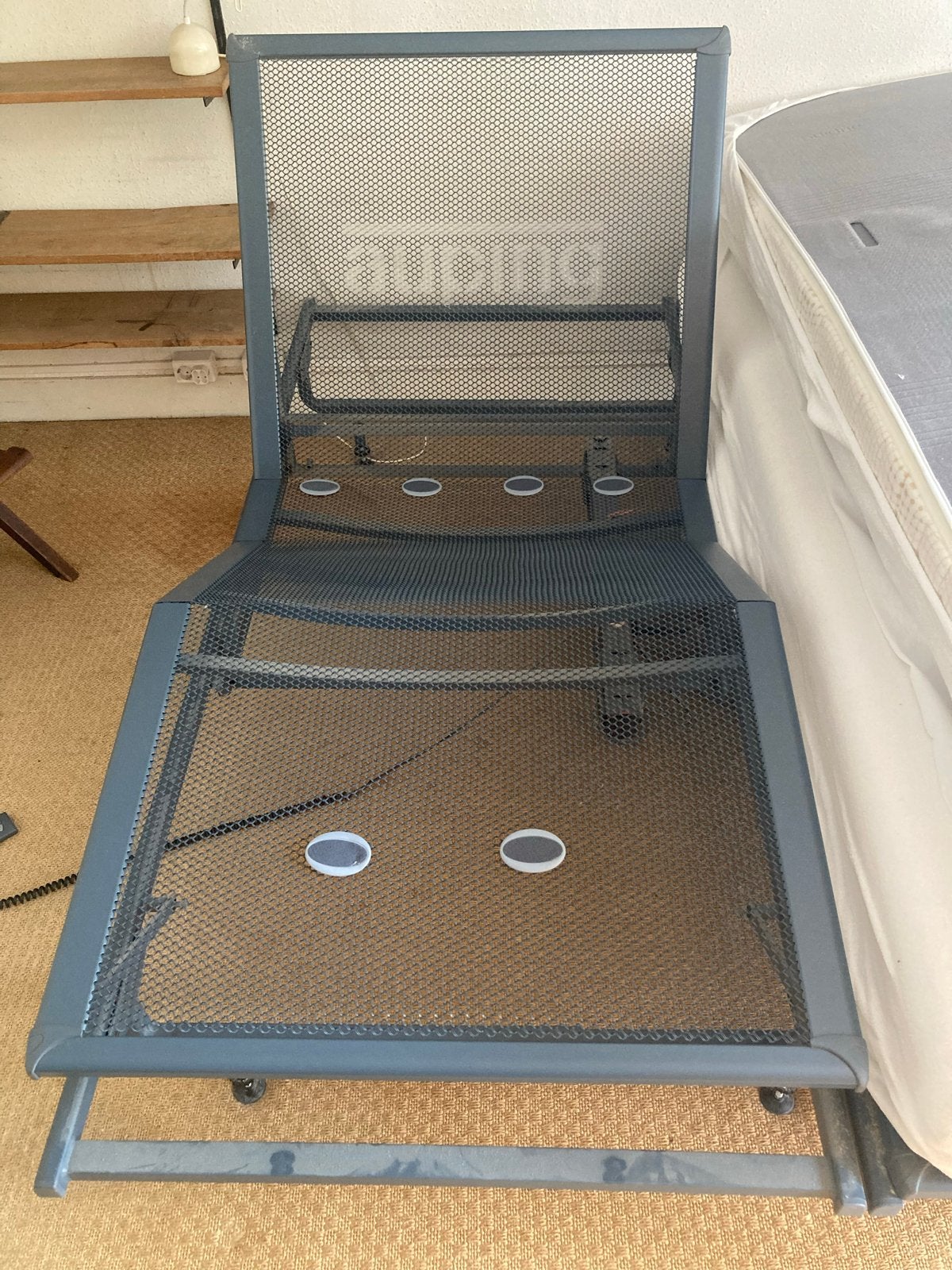 Auping elektrisch verstelbaar 2-persoons bed, Huis en Inrichting, Slaapkamer | Bedden, Ophalen, Tweepersoons, 180 cm, 200 cm