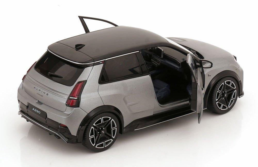JSN Norev 1:18 Alpine A290 GT 2025 Matt Tornade Grey & Black, -, Nieuw, Norev, Ophalen of Verzenden
