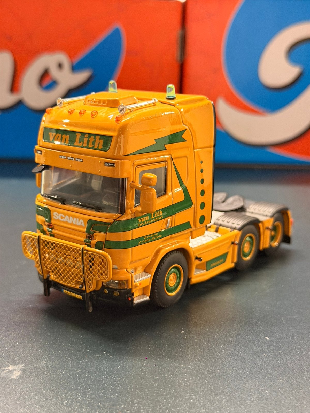 WSI Scania Streamline Van Lith 6x2 Twin Steer, Ophalen of Verzenden, Zo goed als nieuw, Bus of Vrachtwagen, Wsi