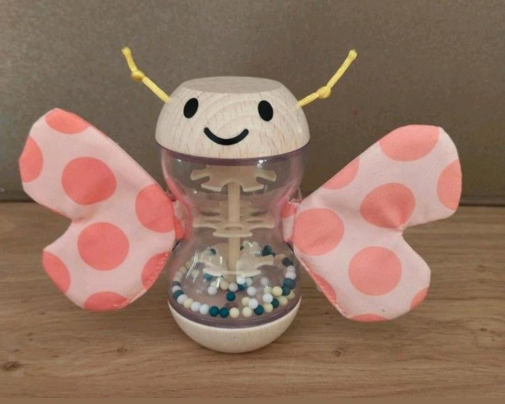 NIEUW*HAPE VLINDER REGENMAKER*RAMMELAAR 🦋, Kinderen en Baby's, Speelgoed | Babyspeelgoed, Verzenden, Nieuw, Rammelaar, Met geluid