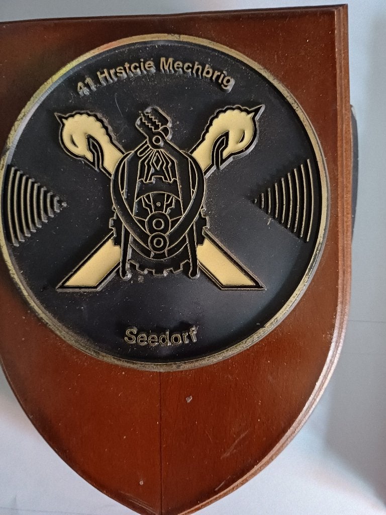 Origineel militaire wandbord/wandschild 41 herstelcompagnie., Ophalen of Verzenden, Landmacht, Nederland, Overige typen
