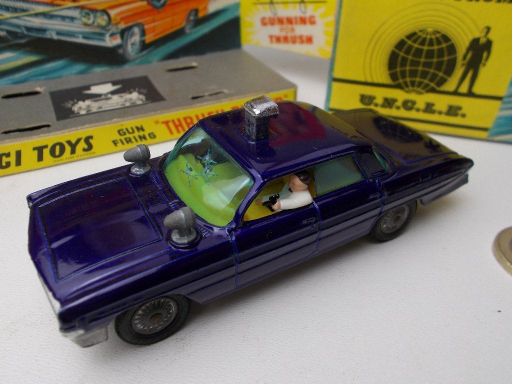 1967 Corgi Toys 497 THE MAN FROM UNCLE + ORIGINELE DOOSJES!, Ophalen of Verzenden, Zo goed als nieuw, Auto, Corgi