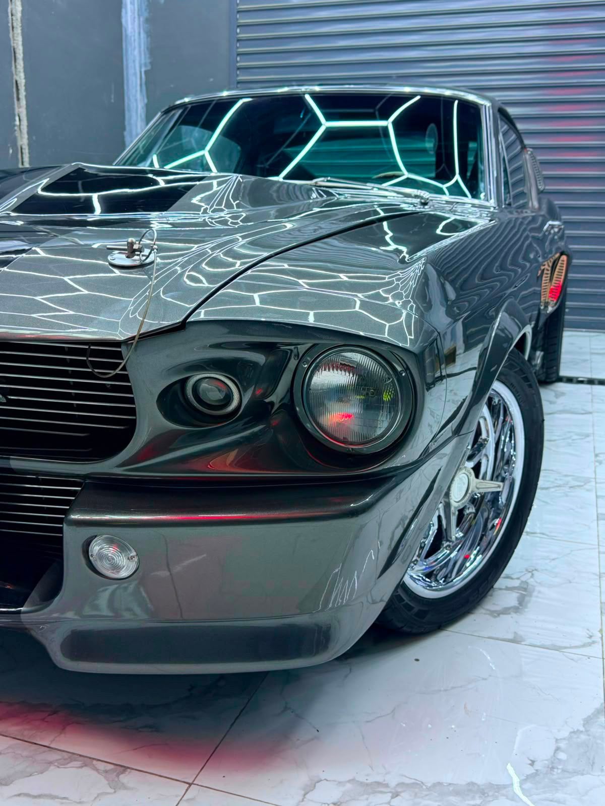 Ford Mustang Shelby GT500 1967, Auto's, Ford, Zwart, Leder, Handgeschakeld, Particulier