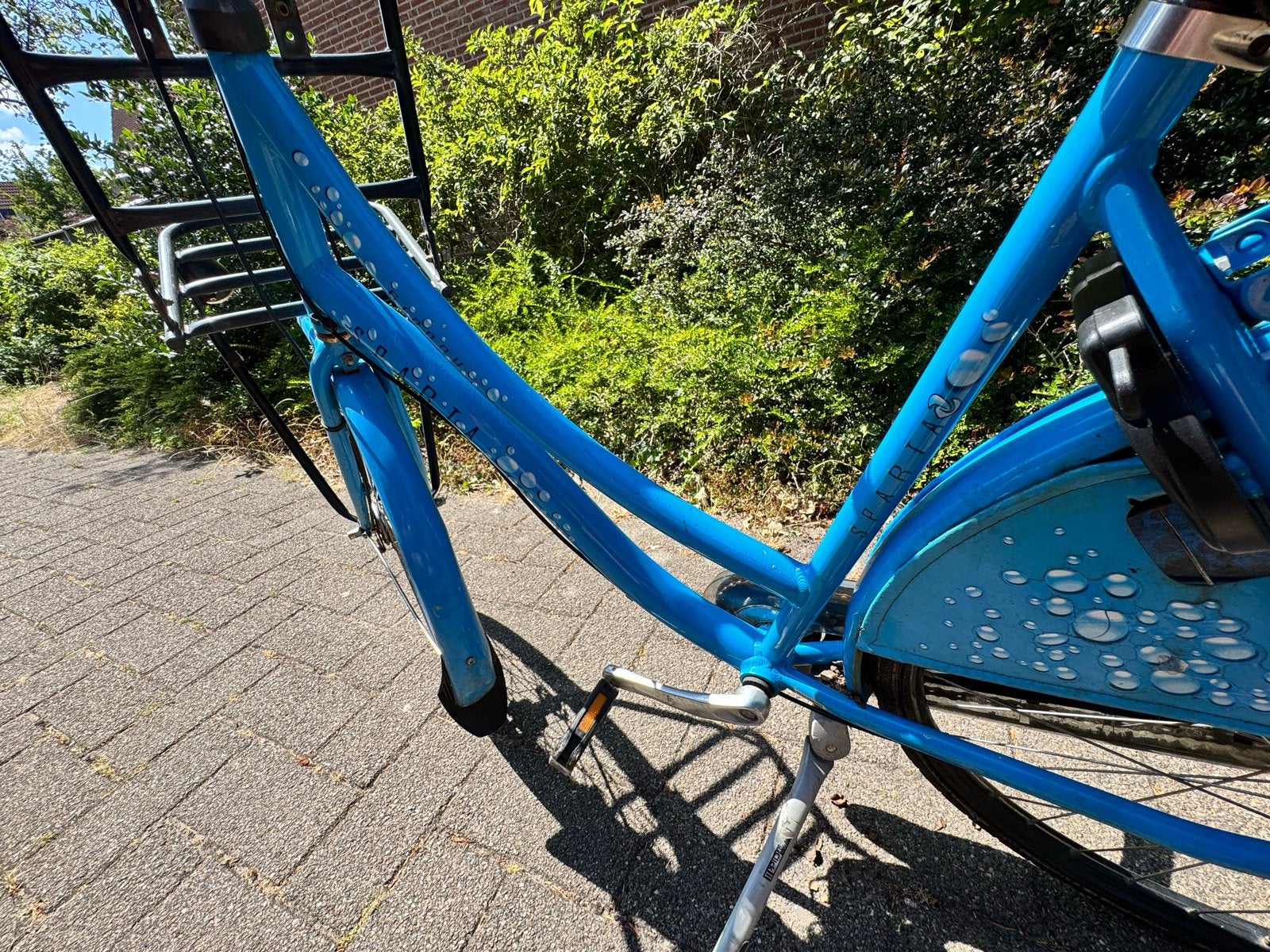 Sparta Transportfiets - Blauw, Gebruikt, Fietsen en Brommers, Fietsen | Dames | Damesfietsen, Ophalen, Terugtraprem, Sparta, Gebruikt