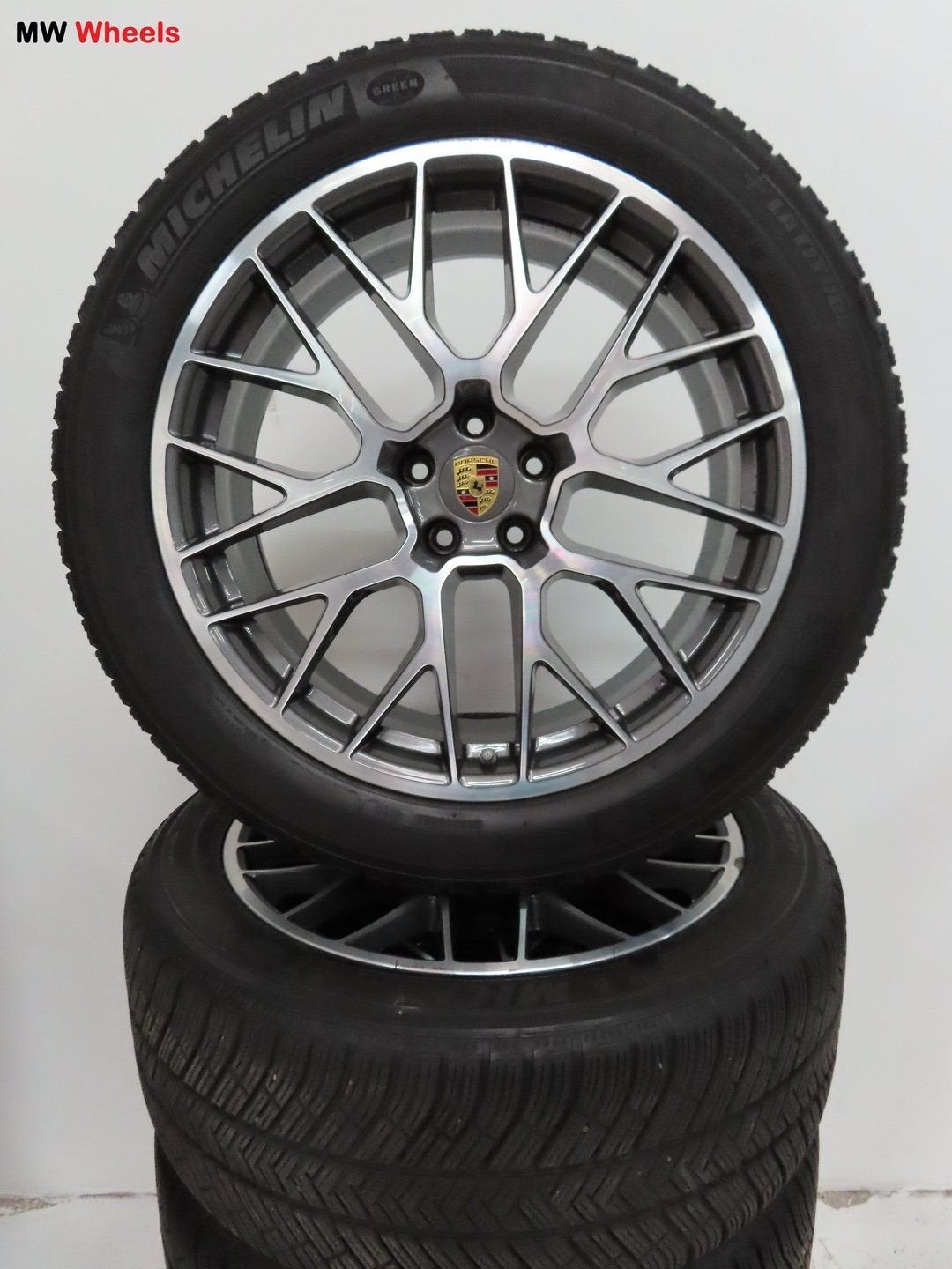 Porsche 20 inch Origineel velgen Macan Spyder winterbanden, Gebruikt, -, -, Banden en Velgen