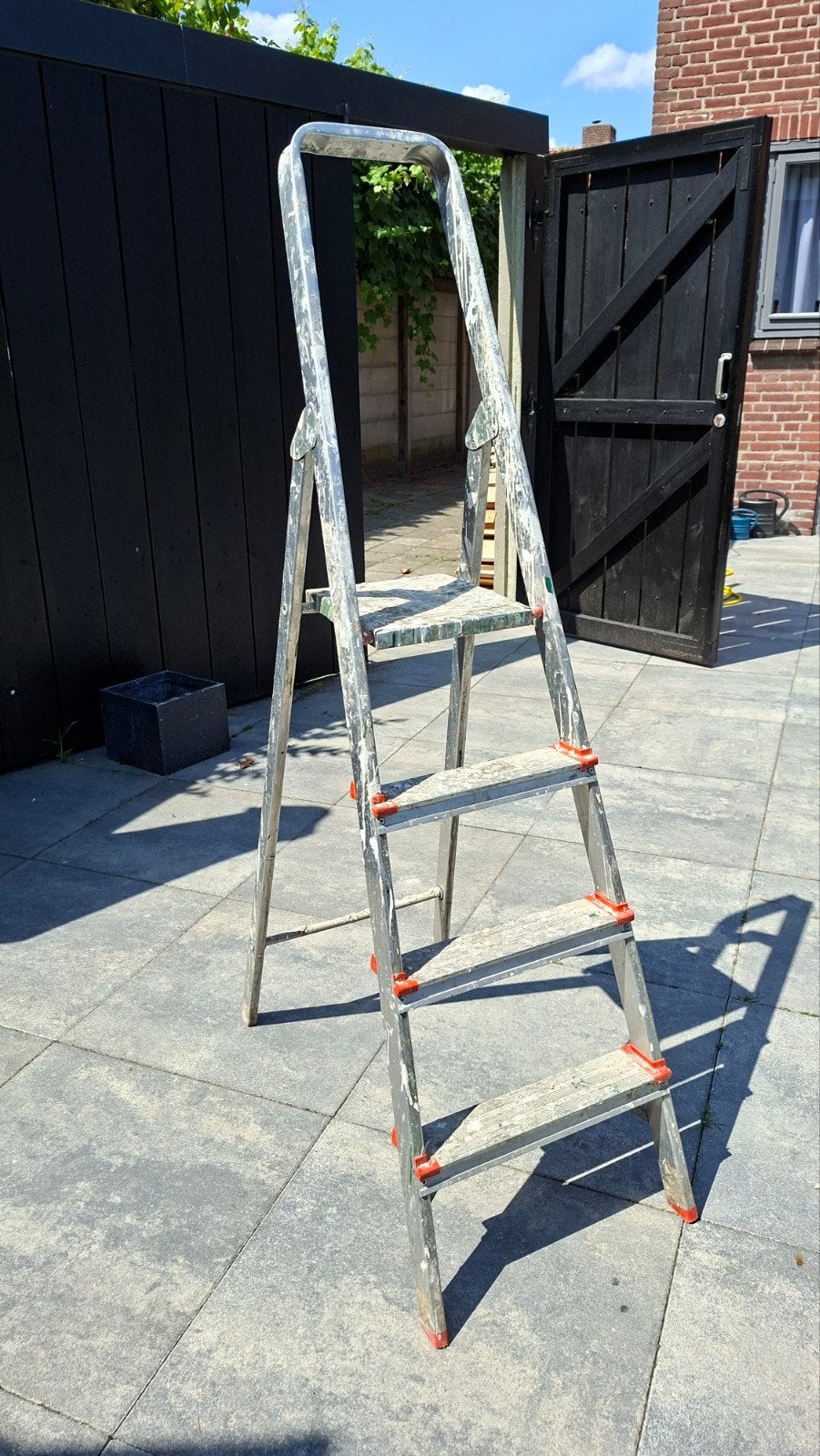1x Huishoudtrap hoogte 90cm, Doe-het-zelf en Verbouw, Ladders en Trappen, Ophalen, Minder dan 2 meter