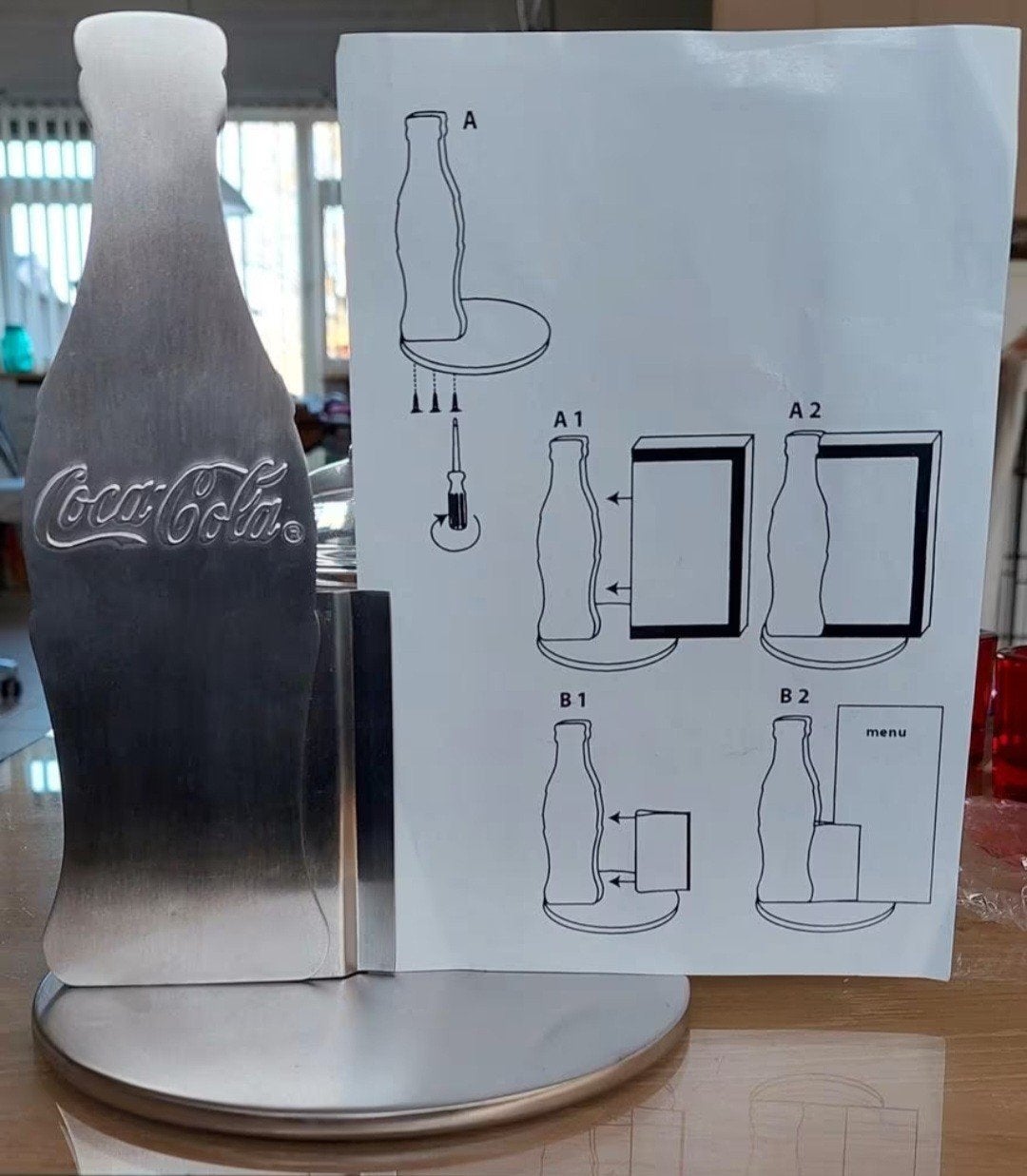 Originele, Coca-Cola menukaart houders, Ophalen of Verzenden, Nieuw, Gebruiksvoorwerp