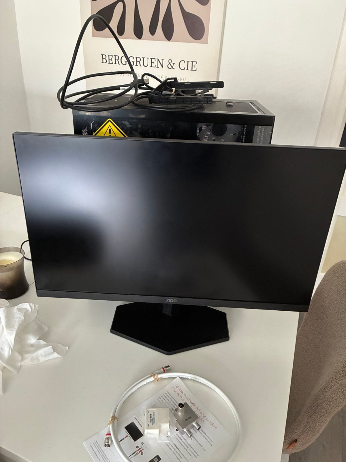 AOC Q27G42ZE, HDMI, IPS, Ophalen of Verzenden, Zo goed als nieuw