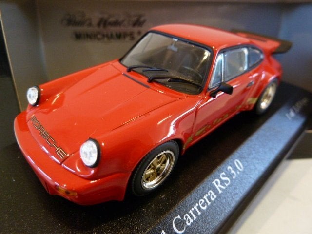 Minichamps Porsche 911 Carrera RS 3.0 Rood 400063122, Ophalen of Verzenden, Nieuw, Auto, MiniChamps