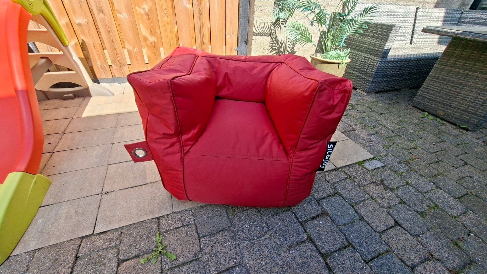 Sit&Joy Poefzak Rood voor Kinderen, Ophalen, Gebruikt, Rood, Zitzak