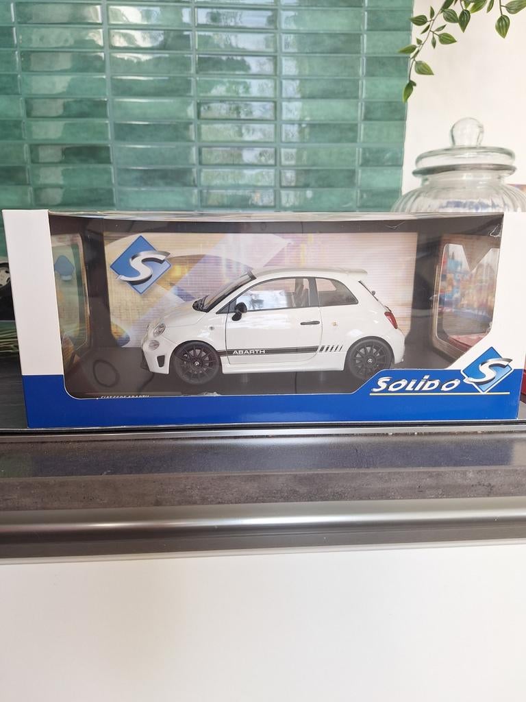Solido Fiat 595 Abarth modelauto, Hobby en Vrije tijd, Modelauto's | 1:18, Ophalen of Verzenden