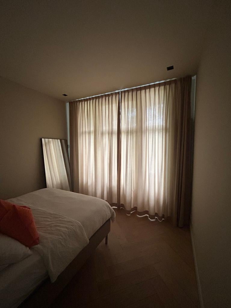 Gordijnen Ruud Zand Kwantum, Huis en Inrichting, Ophalen of Verzenden, Zo goed als nieuw, 200 cm of meer