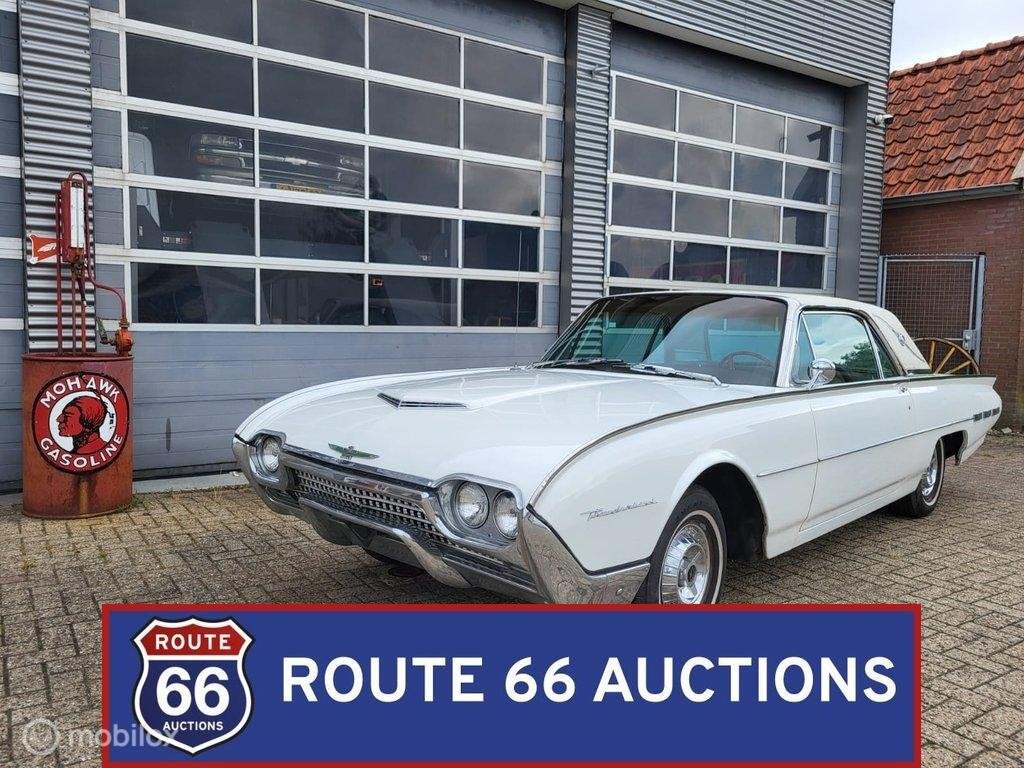 Ford Thunderbird Landau | 1962 | Route 66 Auctions, Auto's, Overige carrosserieën, Zwart, Bedrijf, Handgeschakeld