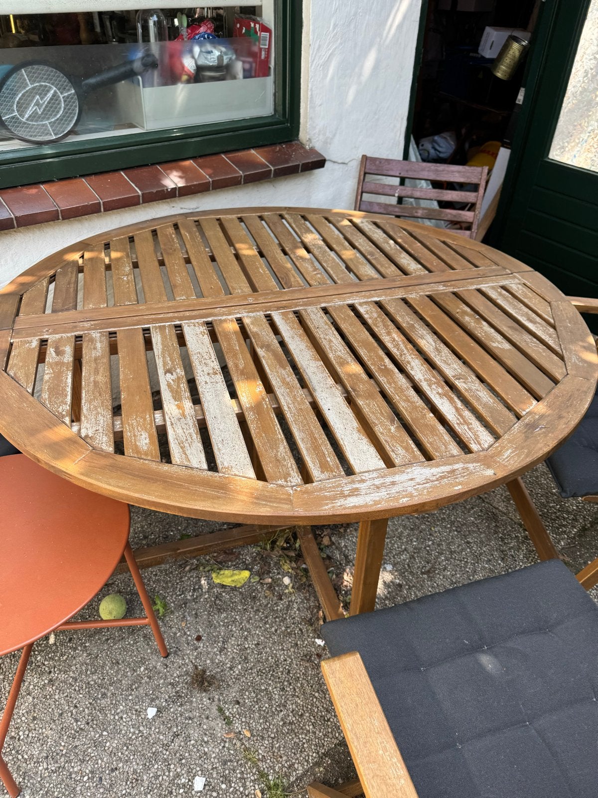 IKEA NÄMMARÖ tuintafel, 130 cm, Ophalen, Gebruikt, Rond, Hout