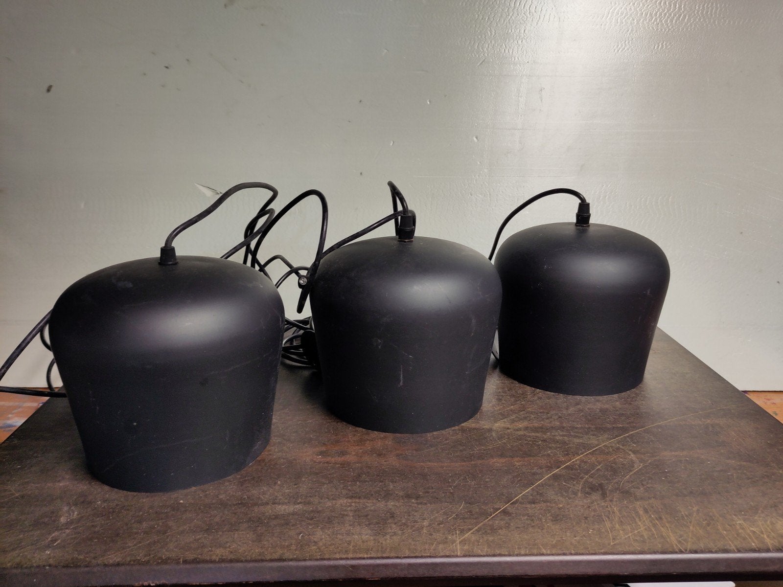 3 gelijke hang lampen, Zo goed als nieuw, Metaal, Modern, E27 (groot)