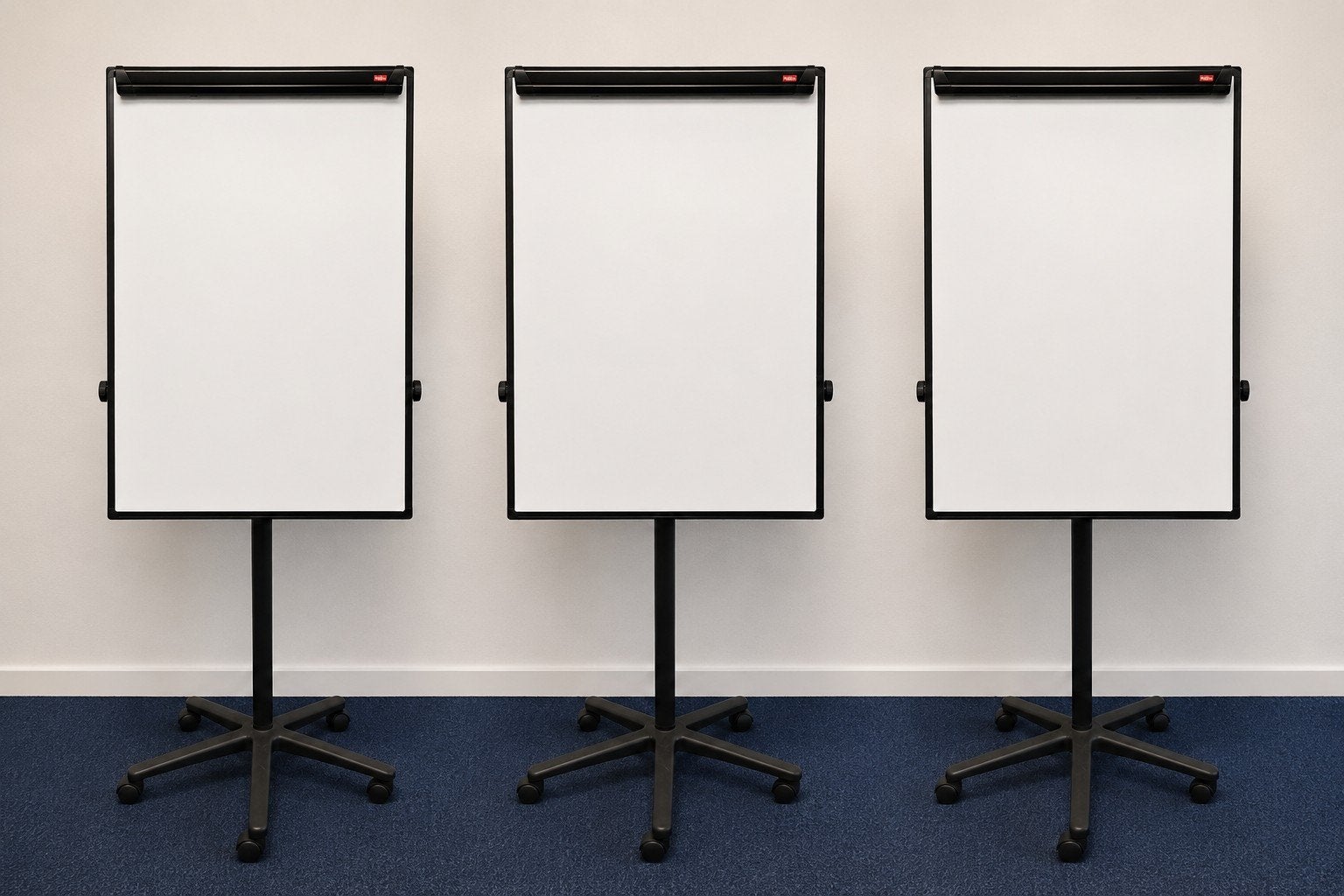 3x Staples Whiteboard met Wieltjes | Inklapbaar, Verrijdbaar, Gebruikt, Mobiel, ., Ophalen of Verzenden