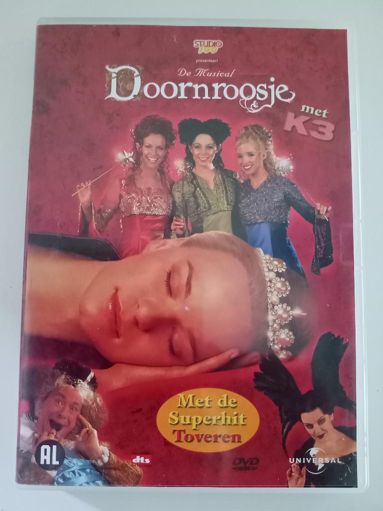 DVD van De Musical DOORNROOSJE met K3, Cd's en Dvd's, Dvd's | Kinderen en Jeugd, Gebruikt, Alle leeftijden, Overige genres, Ophalen of Verzenden