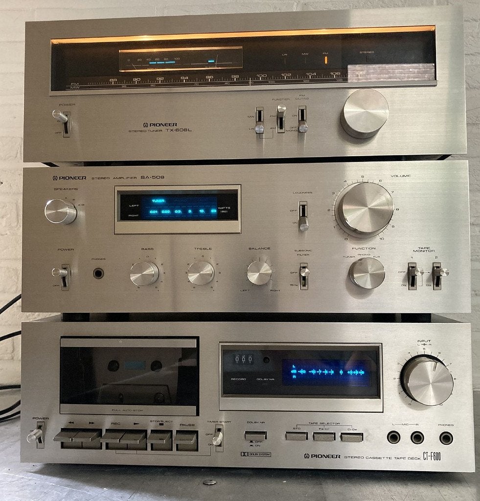 Vintage Pioneer Blue Line stereo keten, Ophalen, Gebruikt, Losse componenten, Pioneer