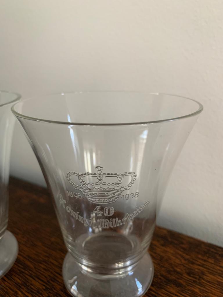 Antiek glas en tegel  wilhelmina jubileum 1898, Antiek en Kunst, Antiek | Glas en Kristal, Ophalen