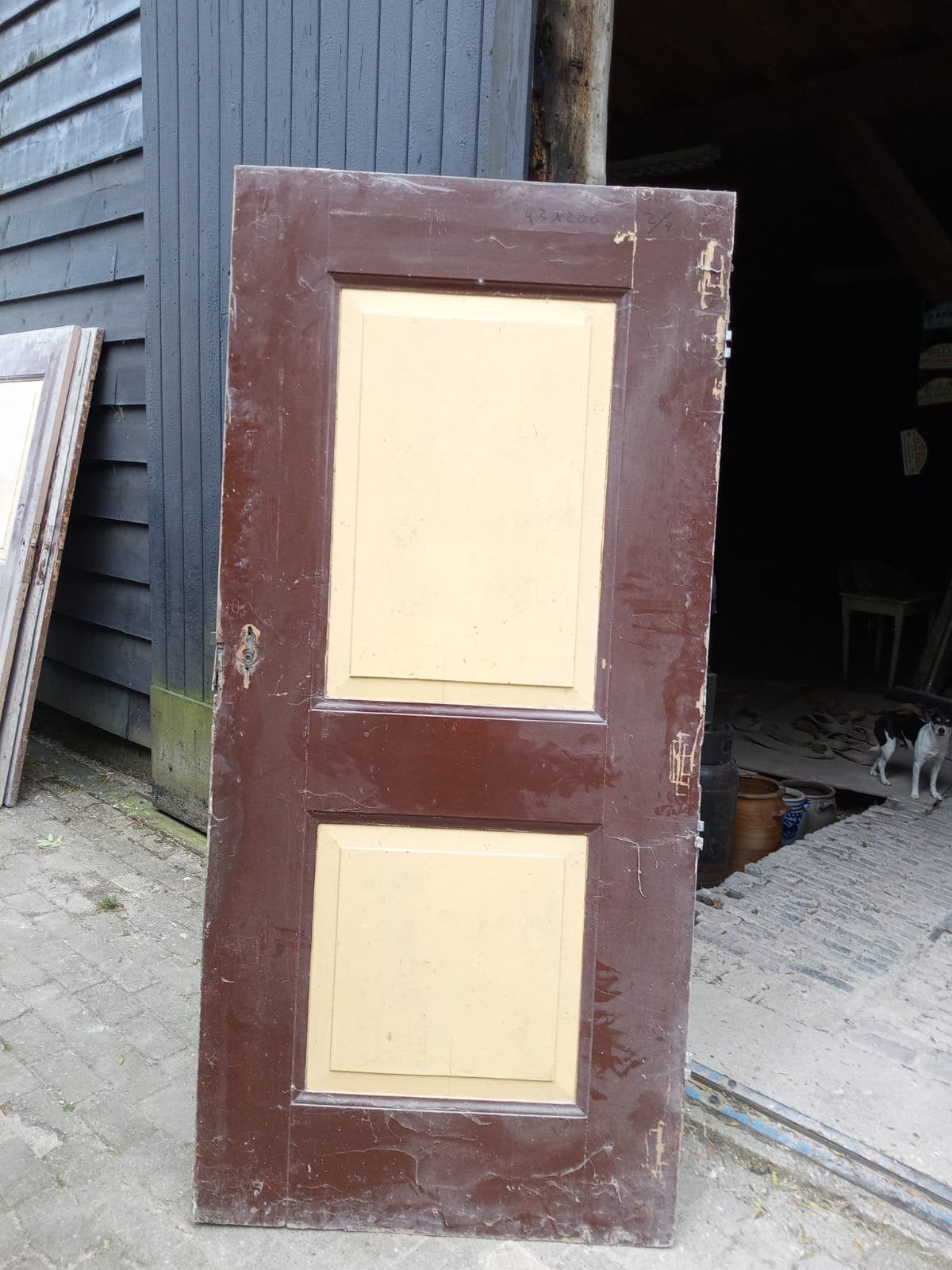 4 identieke paneeldeuren van 1 boererij, Ophalen of Verzenden