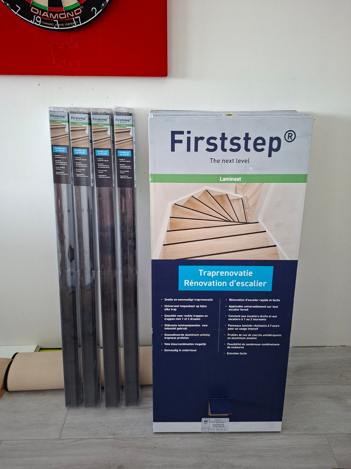 Firststep Laminaat Traptreden Houtdecor Eiken Beige, Ophalen, Nieuw, Trap
