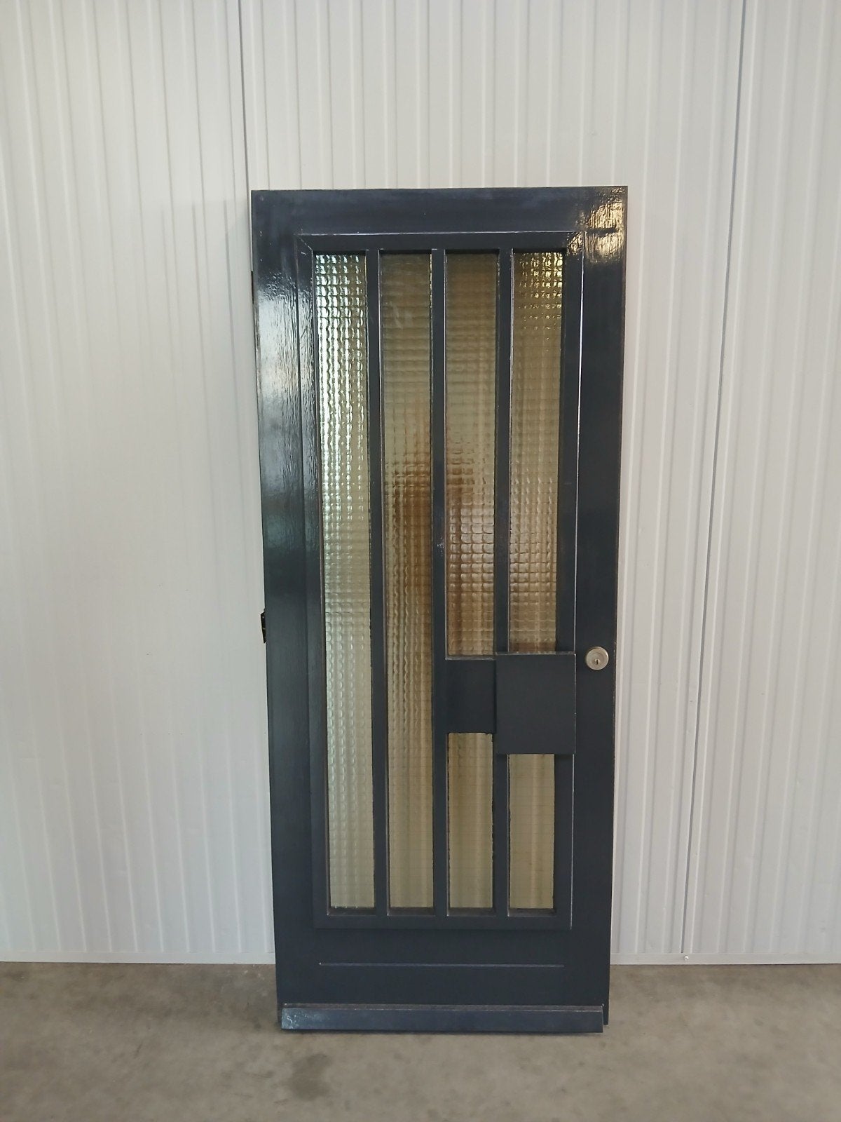 Voordeur merbau 210,5x87,8 cm hardhout, Ophalen, Gebruikt, 80 tot 100 cm, Buitendeur
