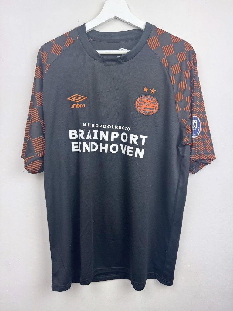 PSV 2019-20 Away Shirt Zwart Oranje XXL, Ophalen, Zwart, Overige maten, Zo goed als nieuw