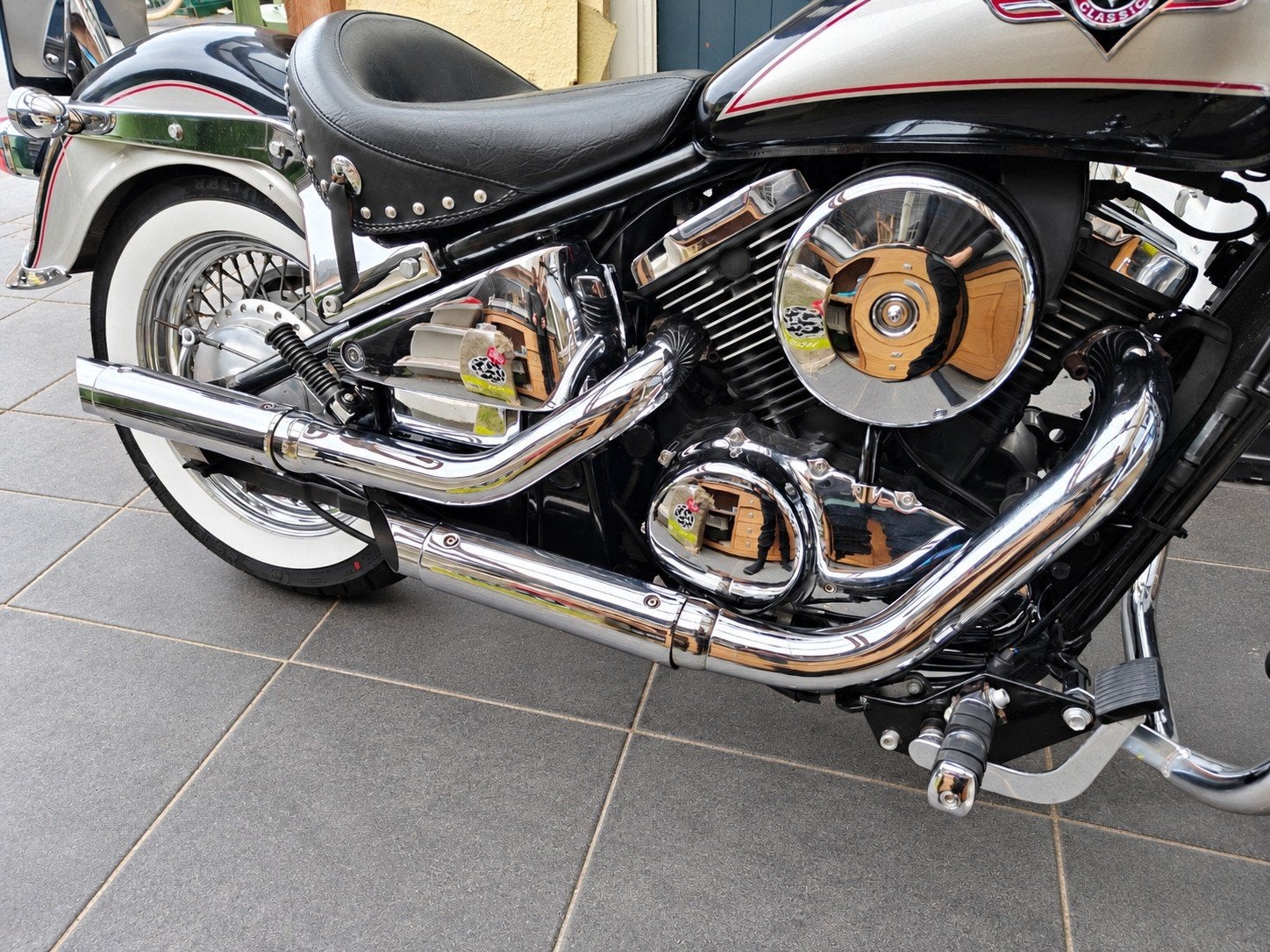 Vulcan VN800 Classic Uitlaat Chroom, Motoren, Ophalen, Gebruikt