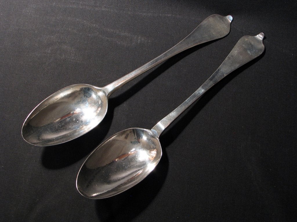 Lepel antiek zilver Amsterdam H. Kamertling 1755,59. 1507, Ophalen of Verzenden, Zilver
