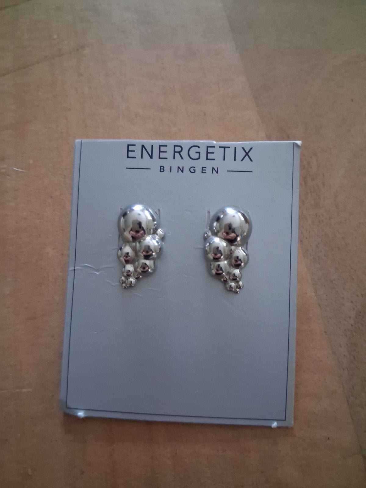 energetix oorknopjes zilverkleur, Ophalen of Verzenden, Zo goed als nieuw, Zilver, Overige materialen
