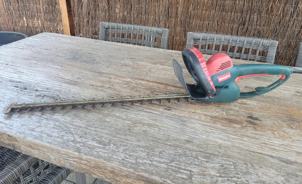 Metabo snoeischaar HS8465S, Ophalen of Verzenden, Gebruikt, Elektrisch, Metabo
