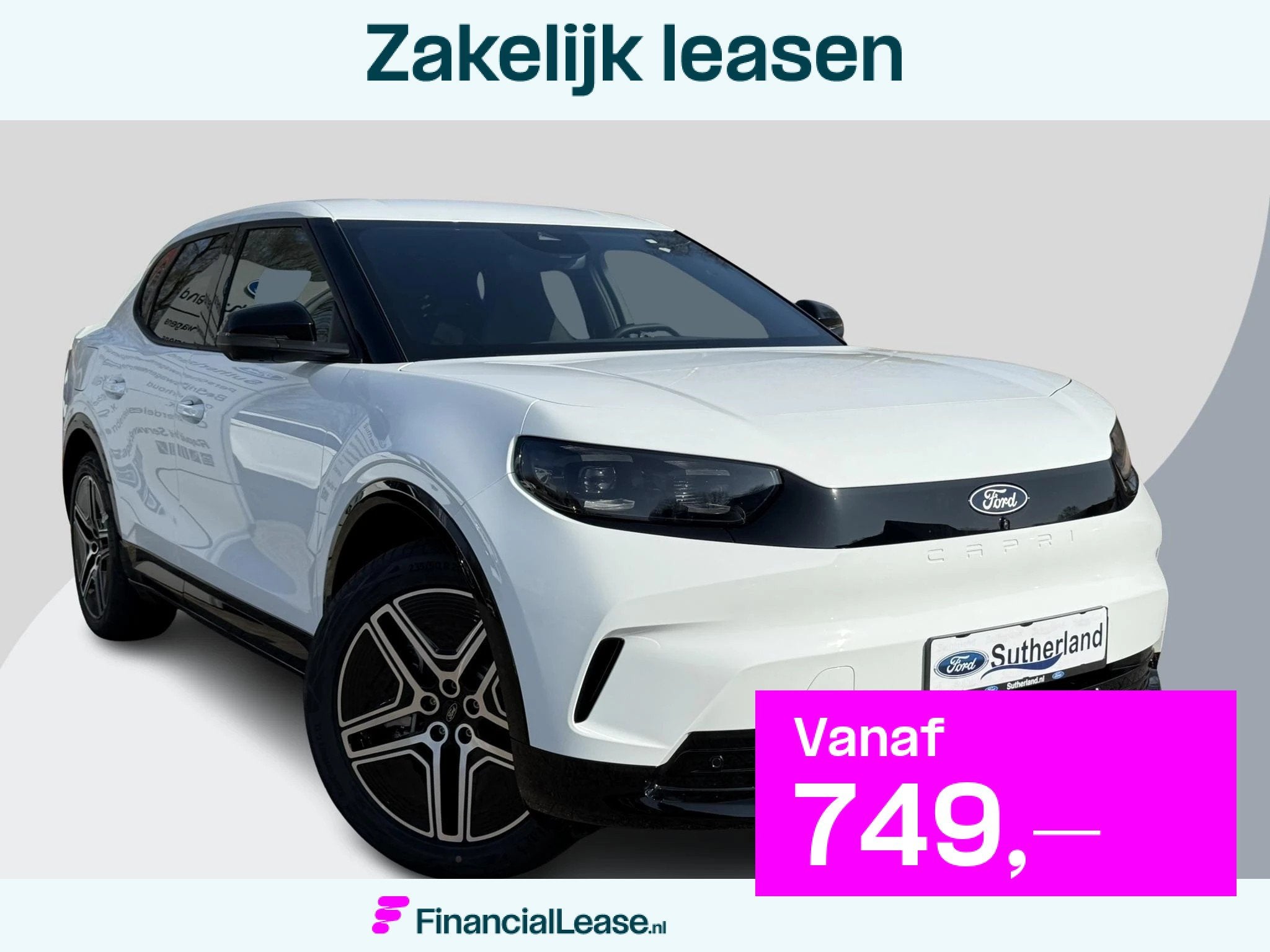 Ford Capri Premium Extended Range RWD 77 kWh | 285pk Ford Vo, Automaat, Achterwielaandrijving, Automatische klimaatregeling, Wit