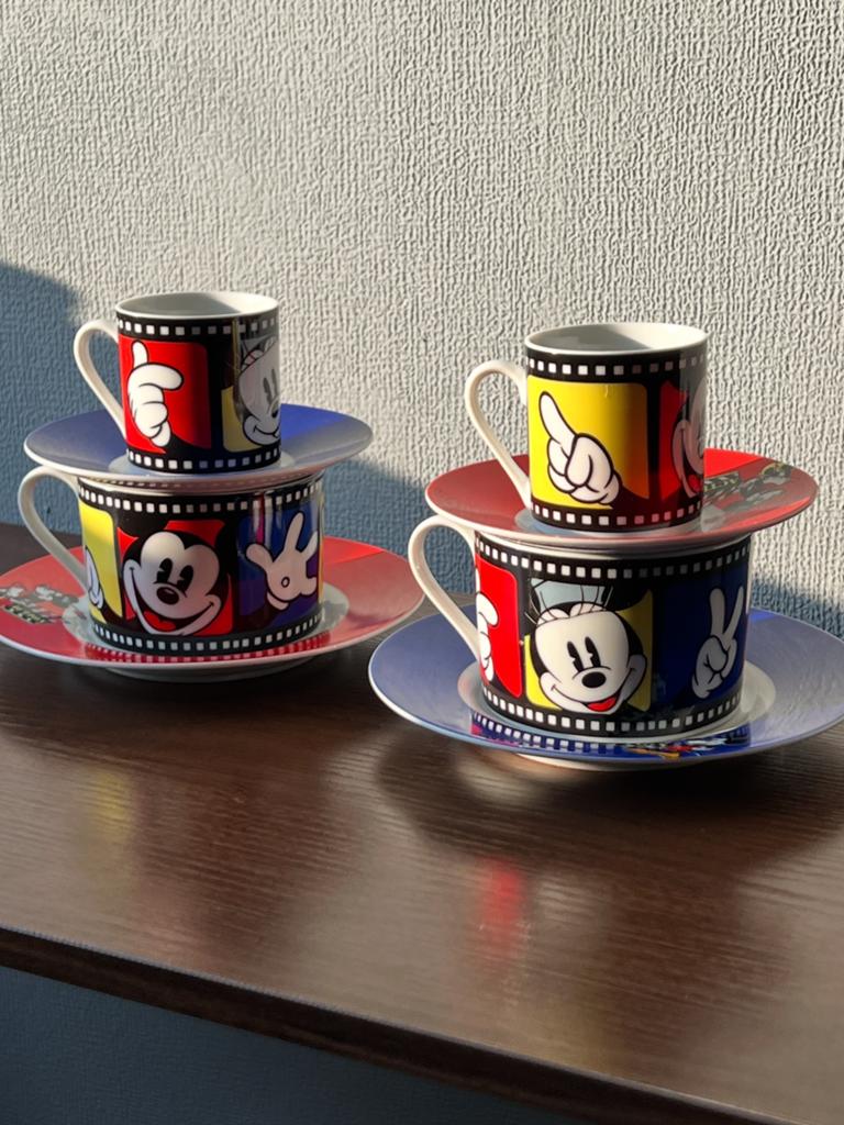 Zeldzame Mickey Mouse moviestar kop en schotels, Huis en Inrichting, Keuken | Servies, Ophalen of Verzenden, Zo goed als nieuw