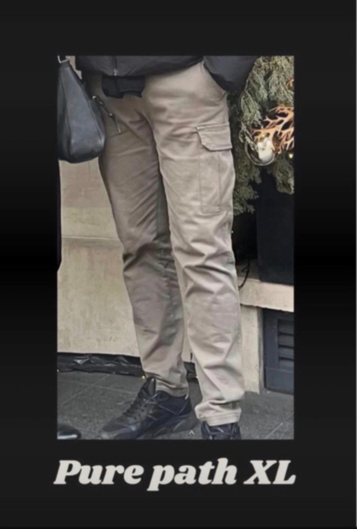 Pure Path Regular Fit Pants Cargo broek khaki groen mt. XL, Ophalen of Verzenden, Zo goed als nieuw, Maat 56/58 (XL), Groen