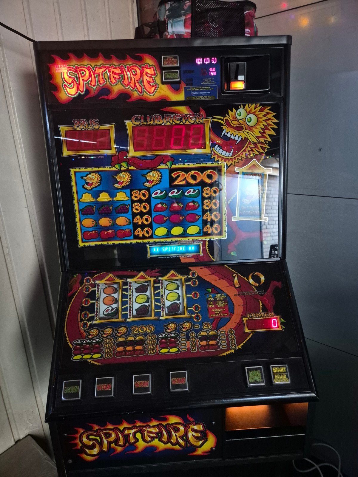 Spitfire gokkast - Klassieke speelautomaat, Verzamelen, Euro, Ophalen, Gebruikt