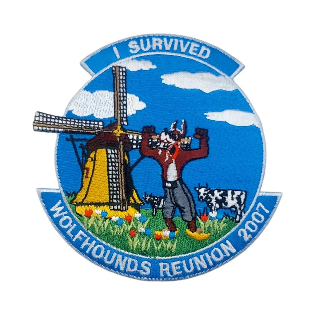 Patch Wolfhounds Reunion 2007 32nd Tactical Fighter Squadron, Verzamelen, Militaria | Algemeen, Ophalen of Verzenden, Luchtmacht