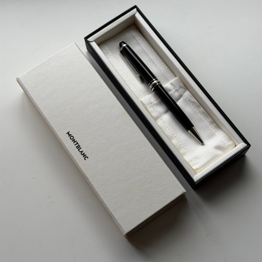 Montblanc Meisterstück Classique Balpen Platinum - Als nieuw, Balpen, Met doosje, Ophalen of Verzenden, Zo goed als nieuw