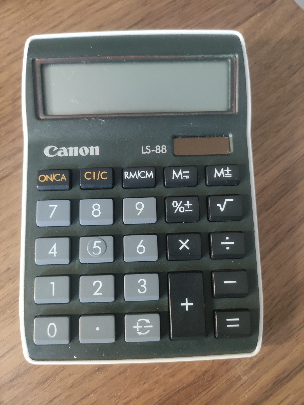 Rekenmachine Canon LS-88, Ophalen, Grafische rekenmachine, Zo goed als nieuw