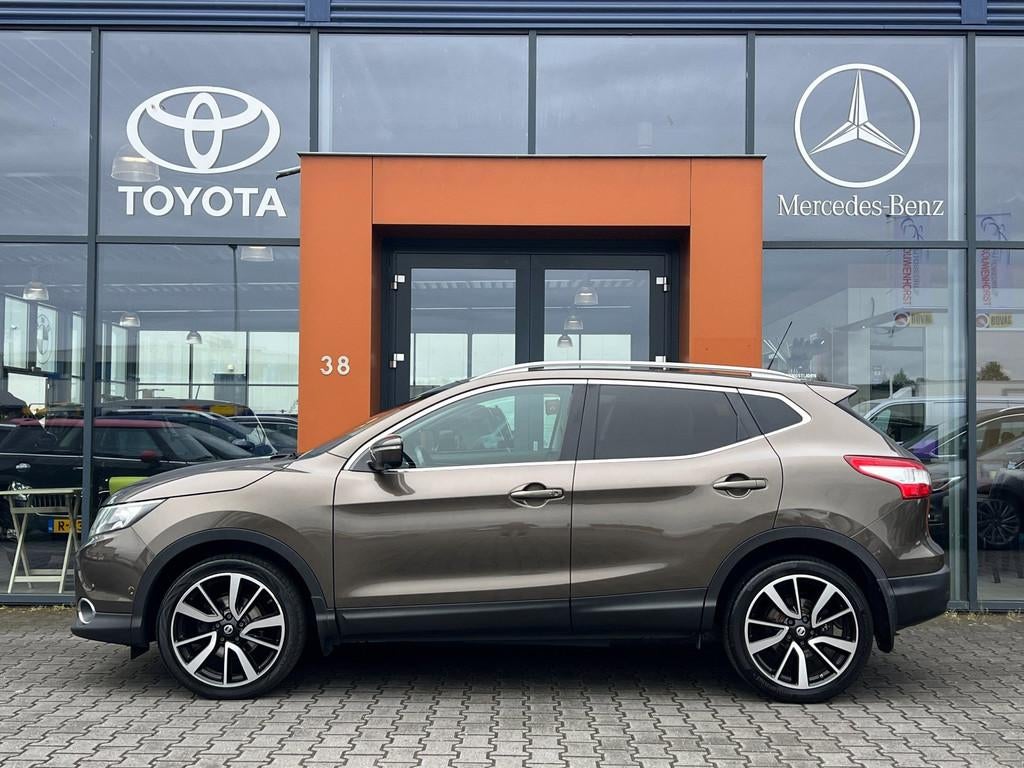 Nissan Qashqai 1.2 Tekna|Leer|Pano|360cam|Keyless|Navi|Bluet, Voorwielaandrijving, Euro 5, Gebruikt, 4 cilinders