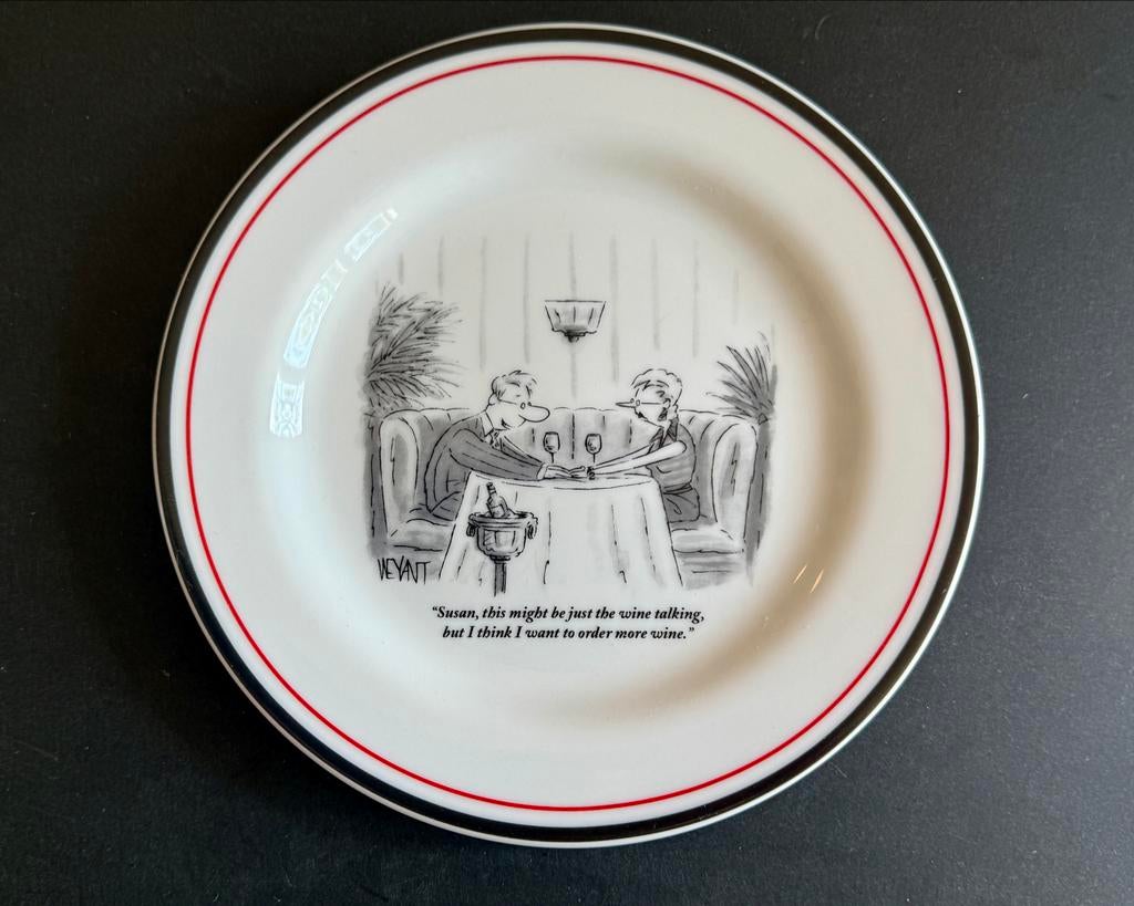 6 Nieuwe New Yorker Cartoon Borden - Restaurantkwaliteit, Antiek en Kunst, Curiosa en Brocante, Ophalen of Verzenden