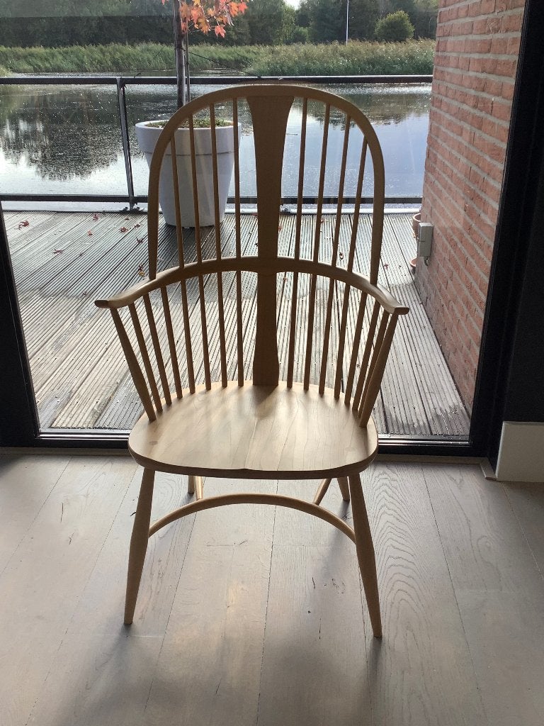 Ercol stoel, Ophalen, Minder dan 75 cm, Scandinavisch, Zo goed als nieuw