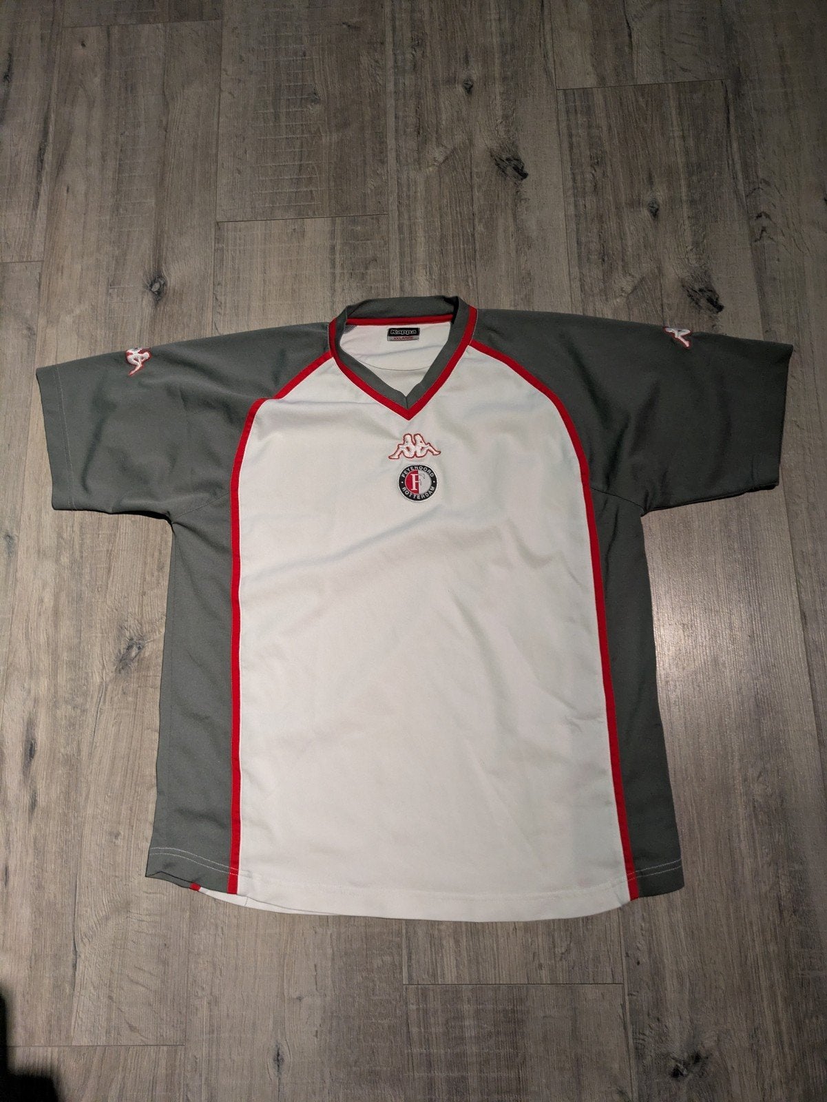 Feyenoord trainingsshirt/inloopshirt 2002/2003-2003/200, Kleding | Heren, Sportkleding, Kappa, Maat 56/58 (XL), Voetbal, Gedragen