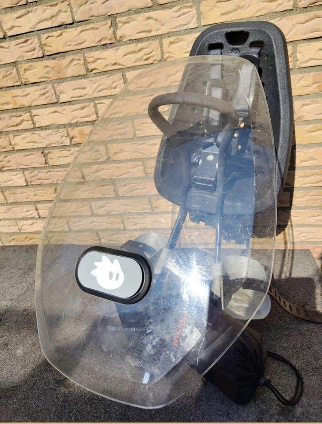 Fietsstoel voor Yepp mini zwart met accesoires, Ophalen, Yepp, Voorzitje, 0 t/m 13 kg